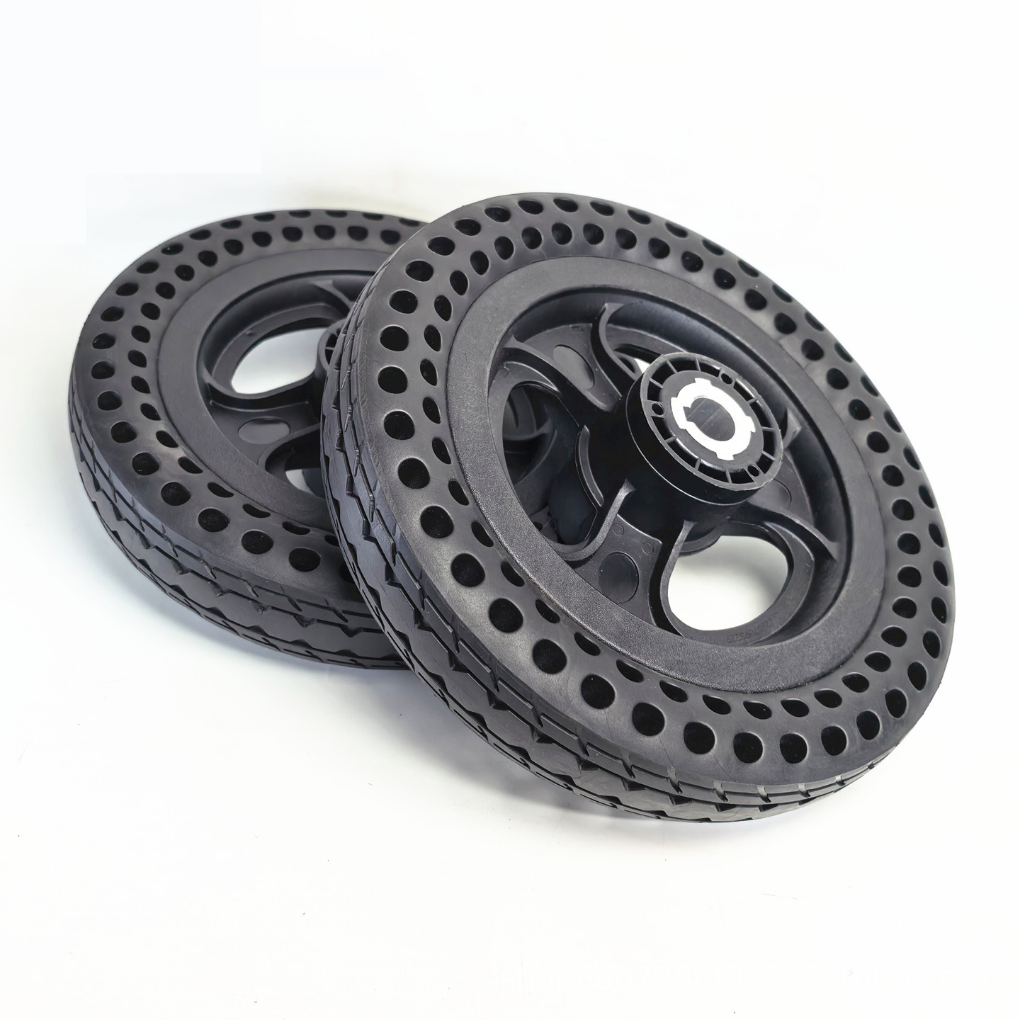 10x1.8 honeycomb solid tire complete wheel 10inch electric wheelchair rear wheel key slot type drive wheel assembly