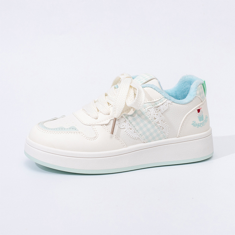 HuiLi estilo coreano vino rojo simple skate 2026 nuevos zapatos de suela gruesa estudiantes vigorosos encaje dulce zapatos de mujer simple