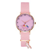 Fuchsia watch, cartoon pendant, quartz watches, simple and elegant design, wholesale