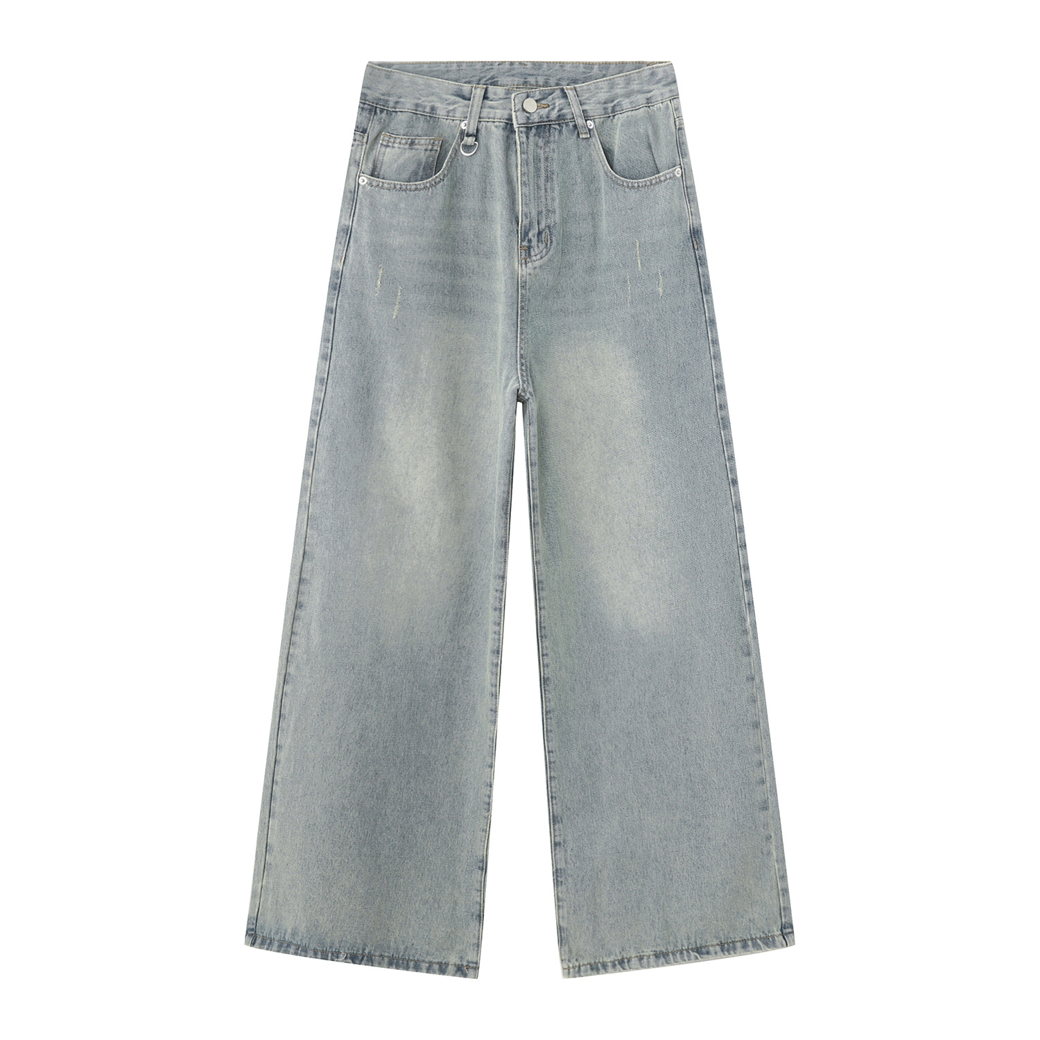 MTLCLOTHES para hombre | 2023 otoño nuevo producto suelto lavado blanco despojado camisa chaqueta pantalones traje