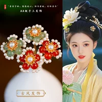Little Plum Flower минималистичный ретро-жемчужный маленький U-образный древний стиль Hanfu аксессуары Tang Feng Цветочный костюм украшения