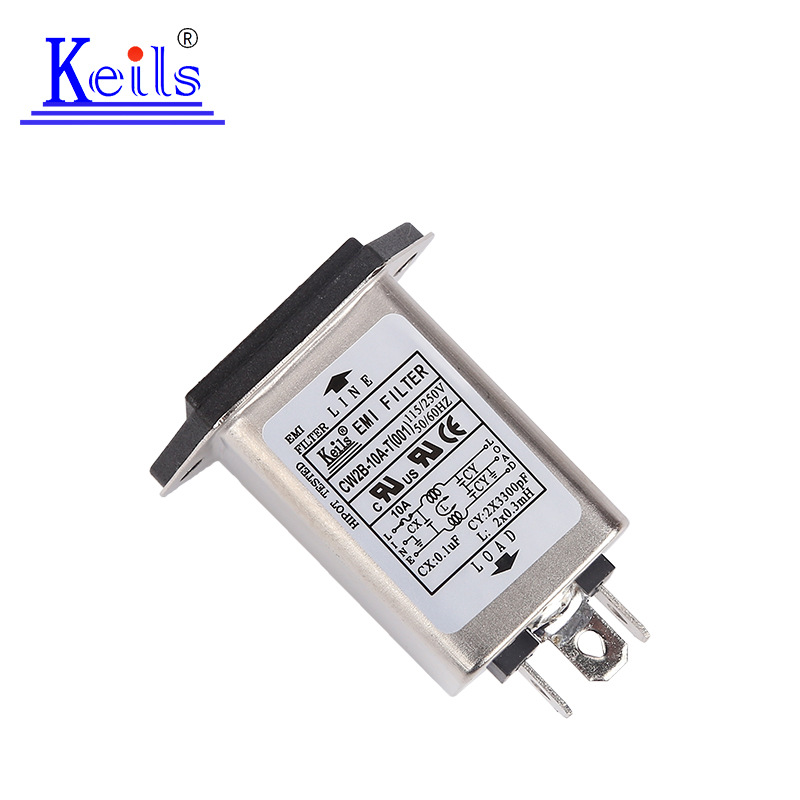 (2개) 전원 필터 KEILS 소켓 보험 제조업체 CW2B(002) 필터 소켓 필터