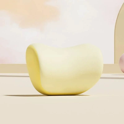 Pair of Women's Car Seat – Headrest - memory-foam-headrest-lemon-yellow