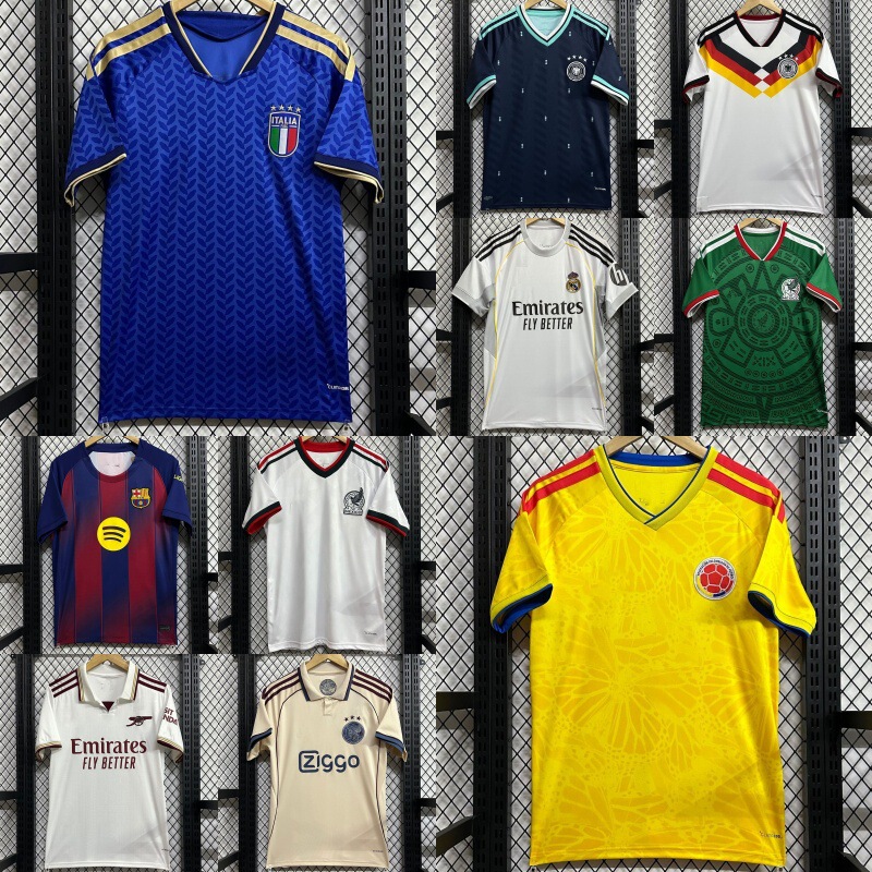 T90 New 2526 Same Style Jersey Mexico Tottenham Oasis Sports Football Uniform Short-Sleeved Number Printed One Piece Drop Shipping