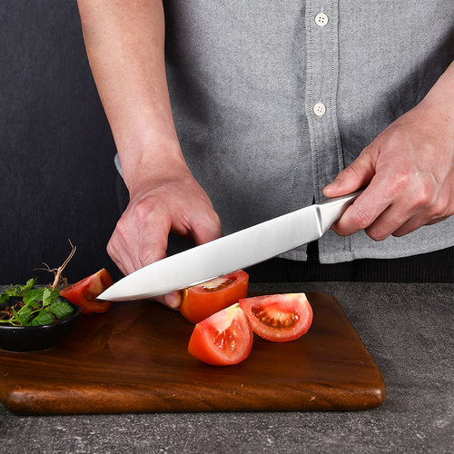 Cross-border stainless steel 8-inch chef's knife hollow handle foreign trade household meat cutting knife factory wholesale kitchen small vegetable cutting knife