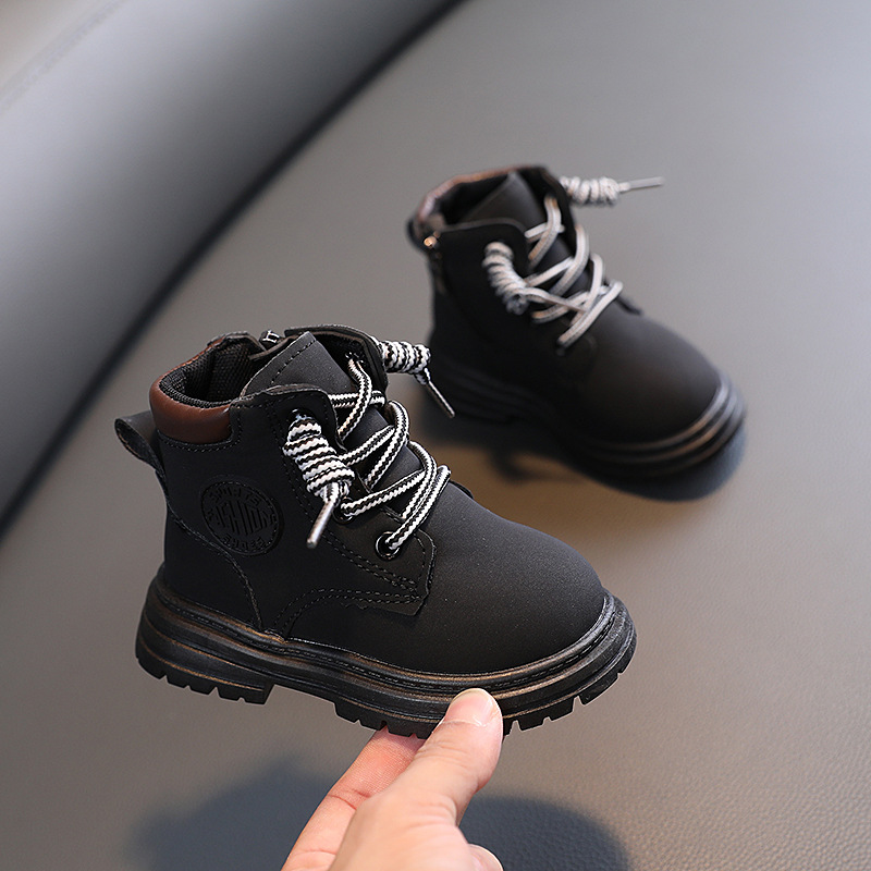 Martin 2022 Herbst/Winter Neue Kinderschuhe Mädchen Baby Kleine Gelbe Jungen Casual Kurze Stiefel_voghion.com