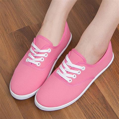 women flat canvas shoes casual sneaker S...