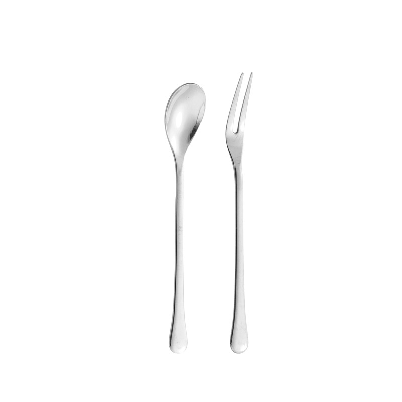 304 horquilla de frutas de acero inoxidable creativa postre de helado cucharada condimento de café miel horquilla de pastel de luna