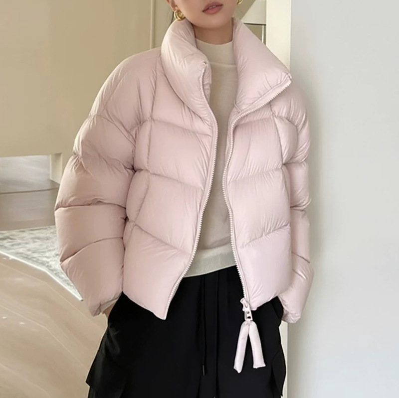 Highly Fluffy 90% White Duck down Popular Short Pepper-Style down Jacket for Women, Winter 2026 Warm Short Puffer Jacket for Petite Figures