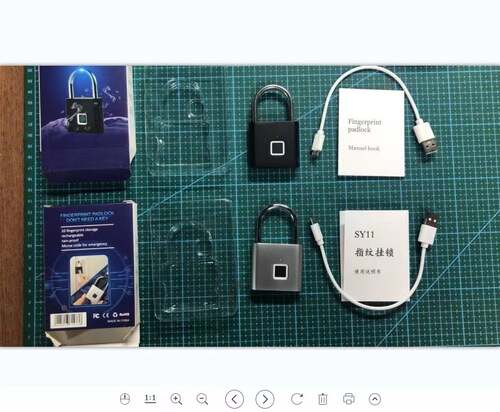 Smart fingerprint padlock source manufacturer direct sales TUYA Bluetooth fingerprint lock outdoor waterproof anti-theft password electronic lock