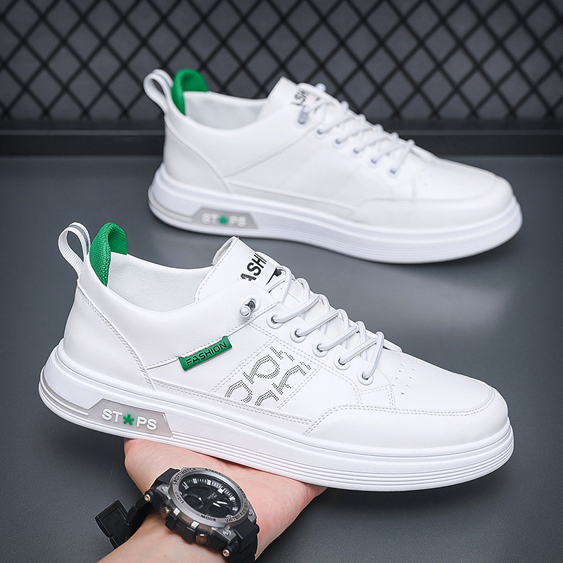 New Trend Autumn Casual Student Korean Style Sports Shoes Daily Breathable White Sneakers Fashion Men's Shoes Soft Soles