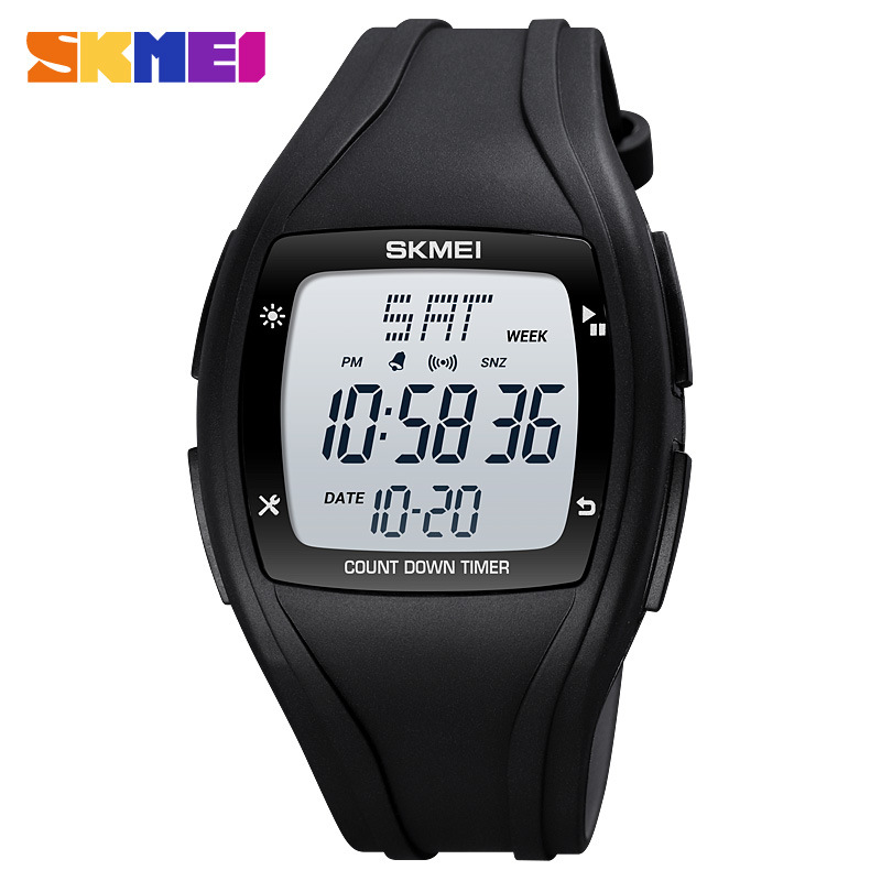 Skmei estudiante camuflaje deportes al aire libre pantalla digital reloj electrónico moda retroiluminación pareja nuevo reloj electrónico 1610