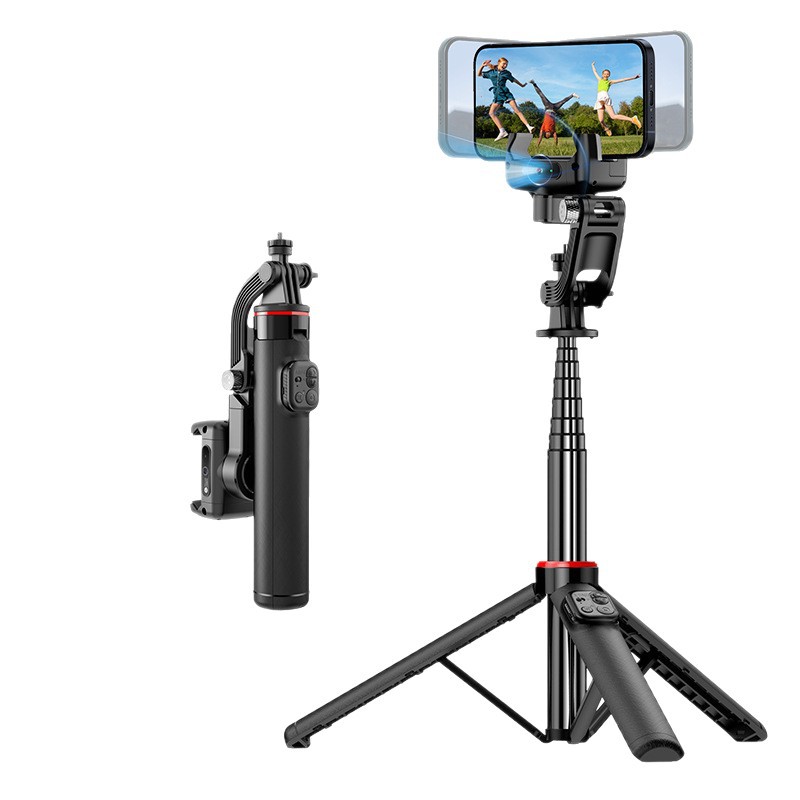 Nuevo gimbal de seguimiento totalmente automático, trípode con cámara Bluetooth, palo de selfie para teléfonos móviles, antivibración, estabilizador extensible