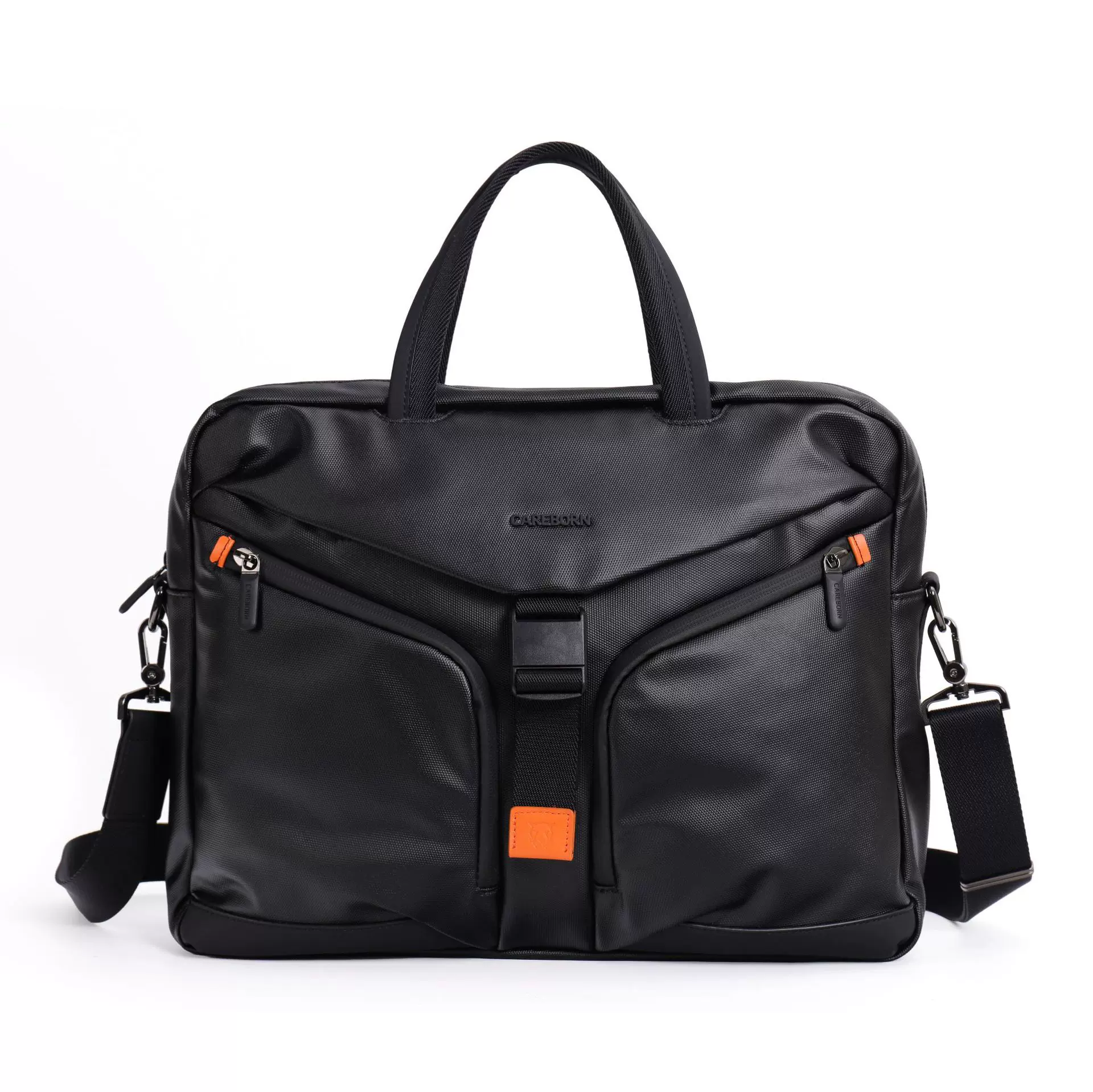 机能风格商务手提公文包高级质感皮膜面料电脑包单肩包防盗包工厂