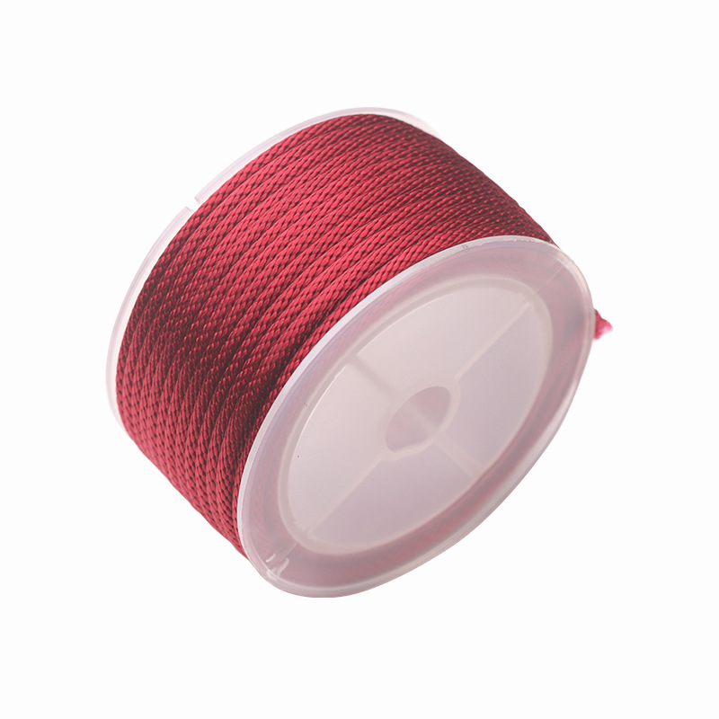 Cordón de maíz de 3mm tejido a mano pulsera collar colgante cordón de joyería grueso oro corda de brazalete resistente al por mayor