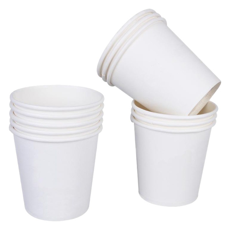 Disposable paper cup custom thickened hot small paper cup advertising coffee milk tea drinking cup 1000 wholesale