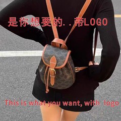 工場直販 Sホーム 凱旋門バックパック 老眼レトロプリント カジュアル 小型スクールバッグ 通勤 ミニ小型バックパック