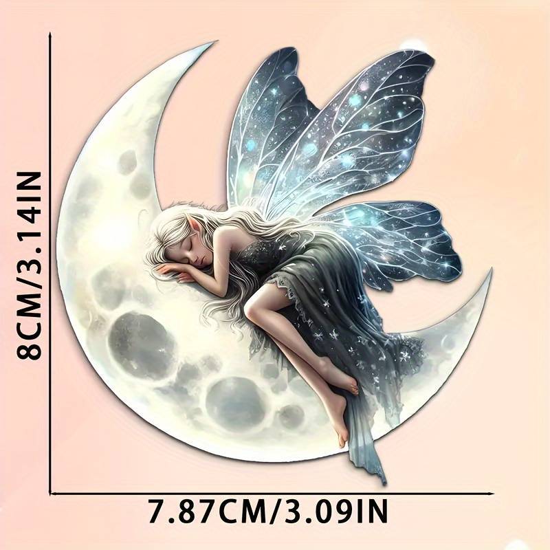 2D creativo nuevo colgante de hadas de la luna acrílico plano transfronterizo accesorios interiores de automóviles decoración de fiesta