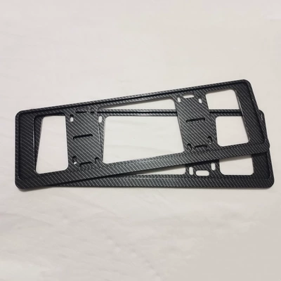 License Plate Double-Layer Track License Plate: License plate holder/license plate holder - ordinary-double-layer-new-energy-carbon-pattern