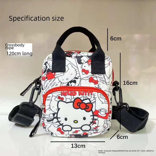 Hot-Selling Kt Coolomi Stitch Thick Canvas Crossbody Bag Shoulder Bag Chest Bag for Casual Travel and Outings