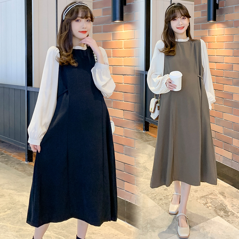 Spring fashionable long long skirt for pregnant