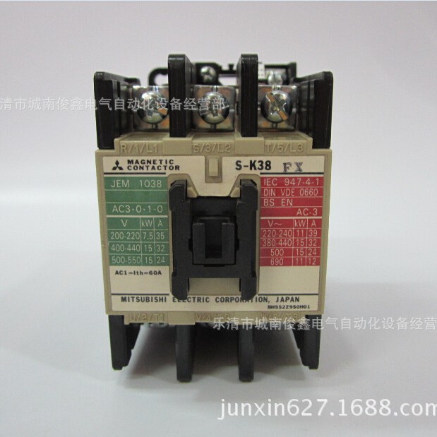 原装Mitsubishi三菱交流接触器S-K38 110-120VAC