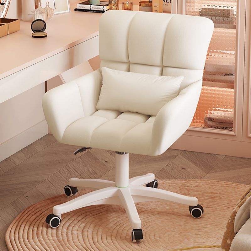 Computer Chair, Comfortable for Long Sitting, Girls' Makeup Chair, Home Study Room Swivel Chair with Backrest, Student Dormitory Study and Office Chair