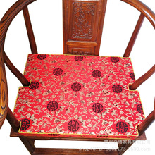 冬季家用座椅墊海綿墊棕墊中式坐墊刺綉沙發圈椅餐椅官帽茶椅定制
