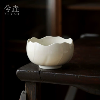 草木灰手工茶洗 缸陶瓷高档茶具配件笔洗茶盆茶盂水盂茶渣缸 建水