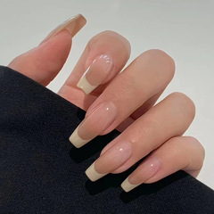 Wearing Nails Long Style Simple Nails 24 Pieces Practice Nails Wearing Nails Nail Nails Removable Finished Nails No Engraving and Grinding