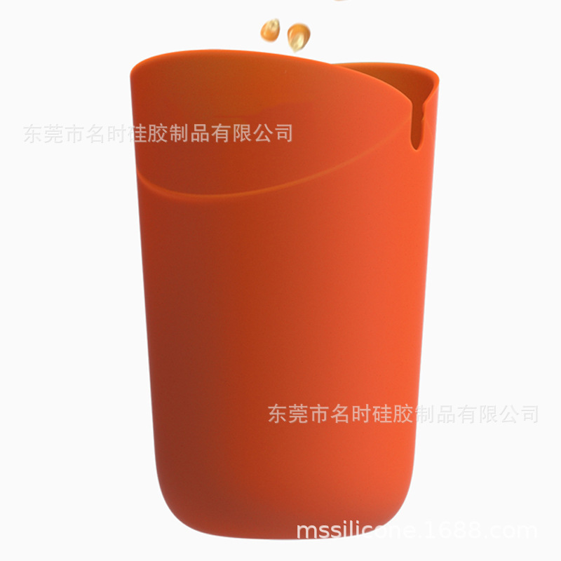 Foldable silicone popcorn bucket household microwave popcorn maker silicone popcorn bowl