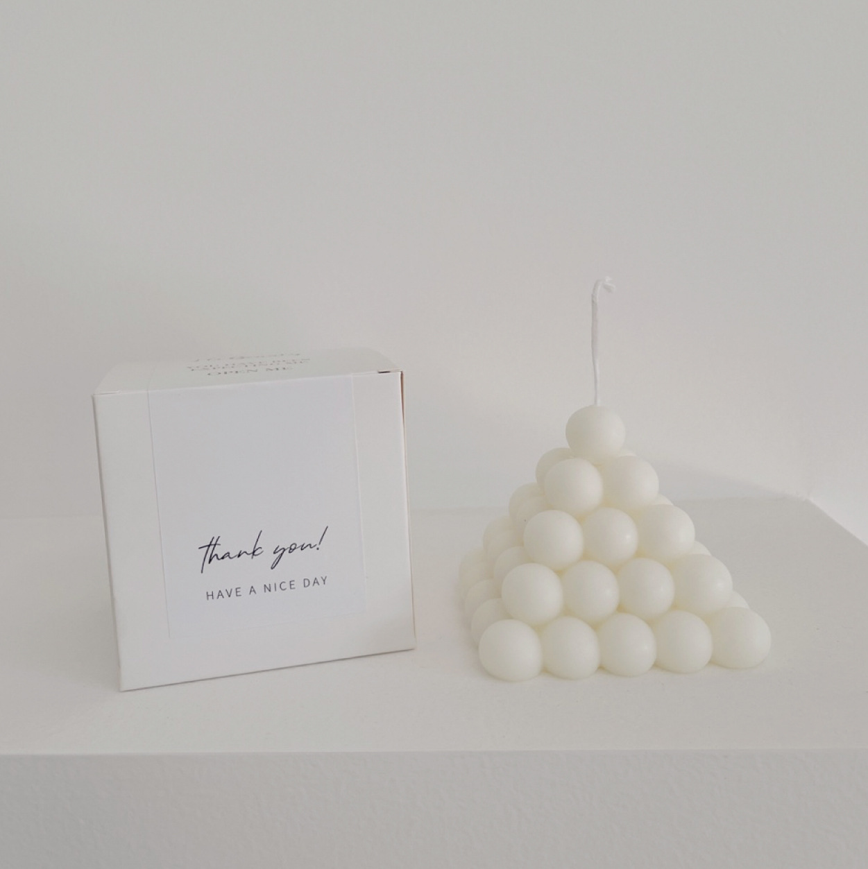 Corea del Sur original ins estilo Venta caliente hecha a mano aromaterapia vela de soja bola lana oso modelado geométrico decoración adornos