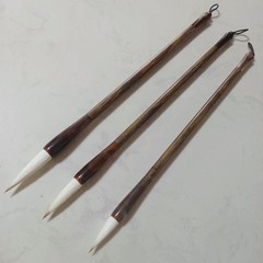 仿竹杆兼毫毛筆 學生初學者毛筆書法練習毛筆 大中小可選廠家批發