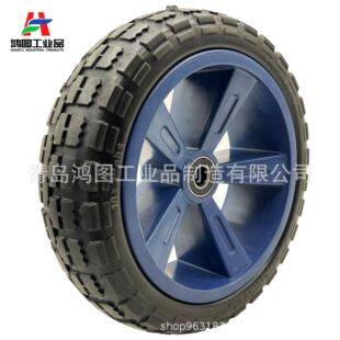 10X3 Polyurethane Pu Foam Wheel Sprayer Agricultural Machinery Caster Plastic Hub 10inch Foam Solid Tire