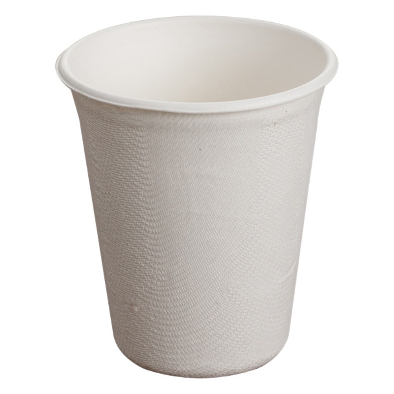 De gama alta de pulpa de caña de azúcar desechable taza de papel engrosada para el hogar taza de agua de oficina comercial taza de té taza de bebida caliente taza