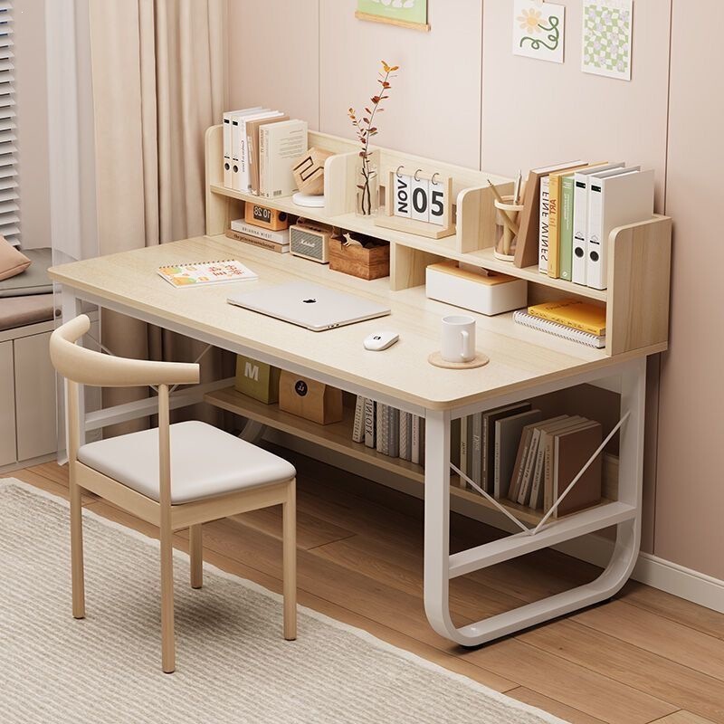 Desk and Bookshelf Integrated Study Table for Home Use, Bedroom Student Writing Desk, Widened Multifunctional Home Office Computer Desk Desk and Bookshelf Integrated Study Table for Home Use, Bedroom Student Writing Desk, Widened Multifunctional Home Office Computer Desk