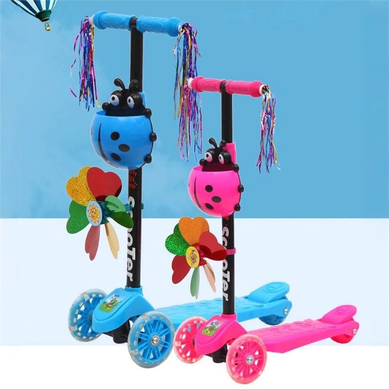 Fabricante de tres ruedas de cuatro ruedas de patineta plegable graffiti MIGO coche de cuatro ruedas de niños patineta flash