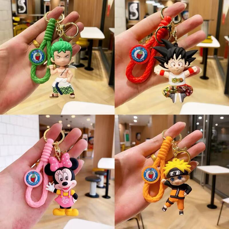 Cartoon Handmade Doll Keychain Exquisite Doll Student Backpack Pendant Car Accessories Couple Small Gift Wholesale