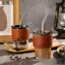 拓客引流的礼品吸管玻璃杯精美水杯开业礼品活动地推广告实用