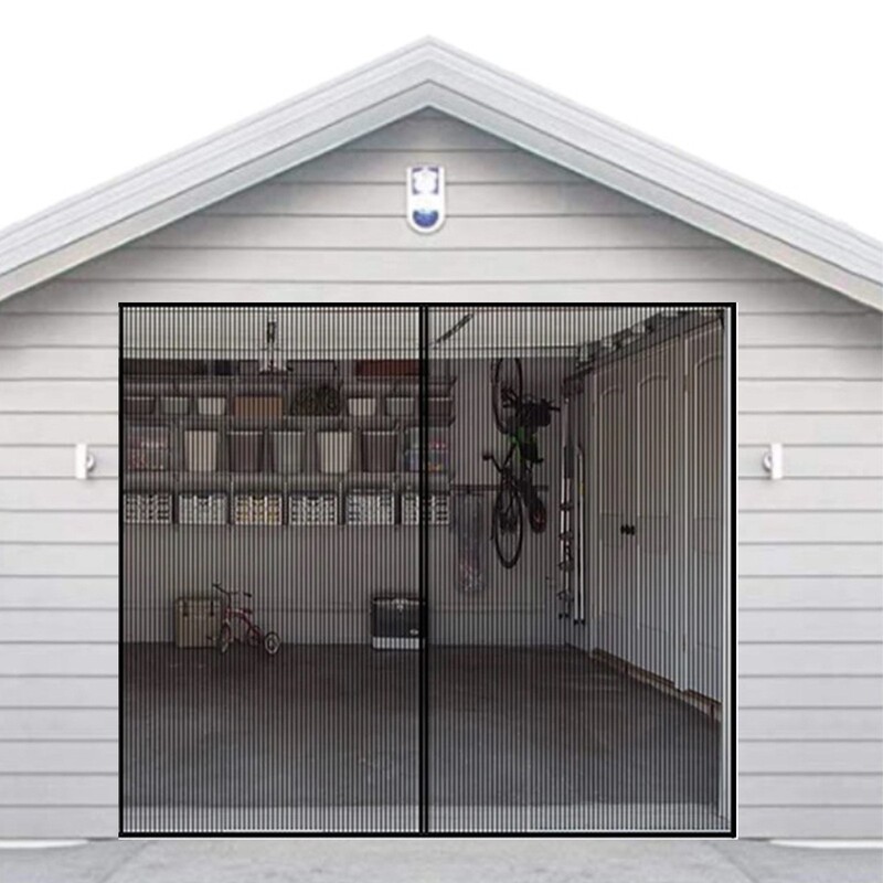 Summer Door Curtain with Magnetic Self-Adhesive Mosquito Net, Fly-Proof and Ventilated for Home Use