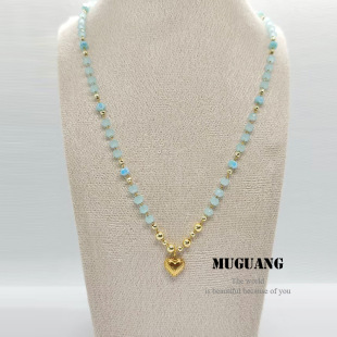 18K���ˮ���朴���Ů�����䓲���ɫС���r���Ʒ���l��31cm