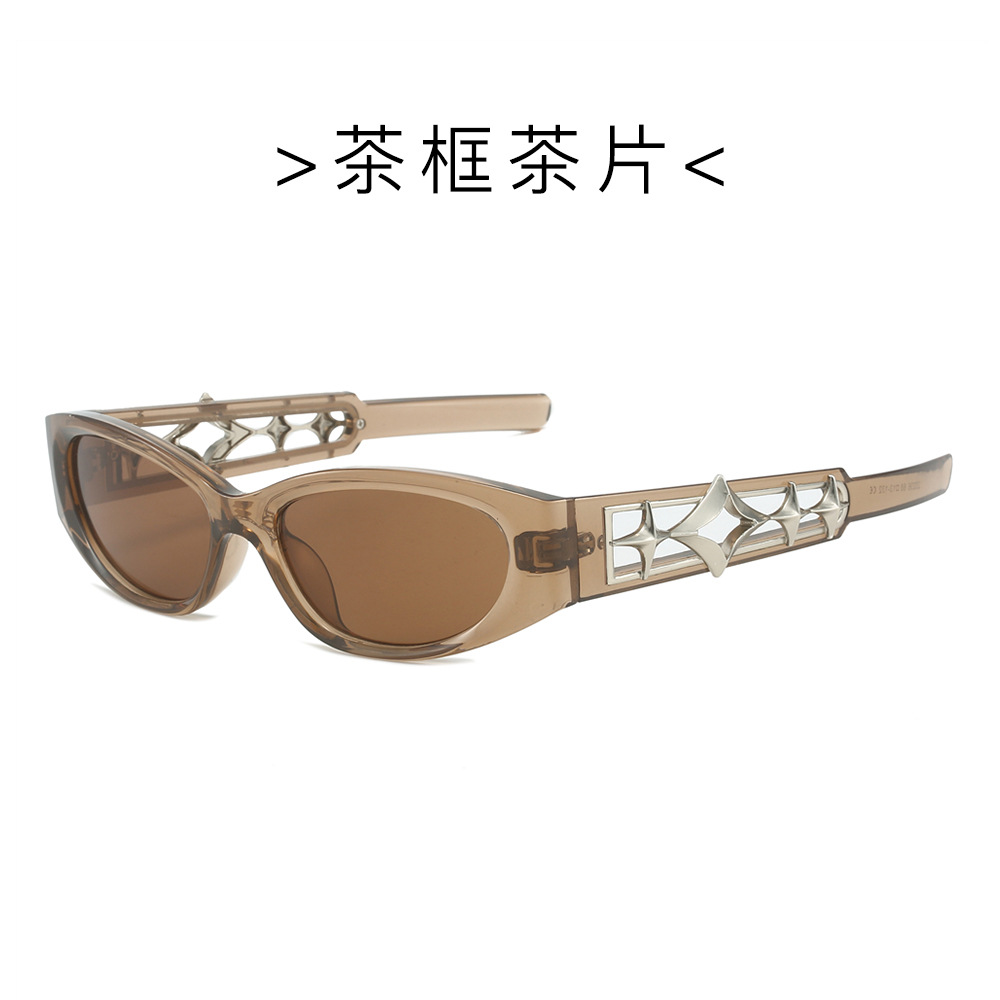 2024 fábrica directa transfronteriza Comercio exterior gafas de sol nueva personalidad punk gafas de sol hombres y mujeres de Europa y América gafas de sol huecas