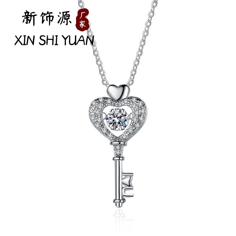 Fashionable copper agile cute necklace for keys