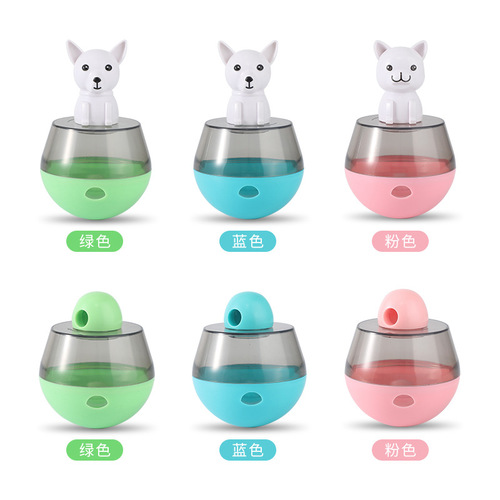 Pet Upright Wobble Toy Cat and Dog Smart Self-Entertaining Anti-Leak Ball Dog Toys and Accessories Anti-Leak Device