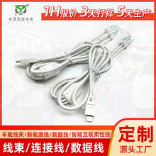 工厂定制Type-C智能家居互感器连接线单头尾部上锡电源线延长线