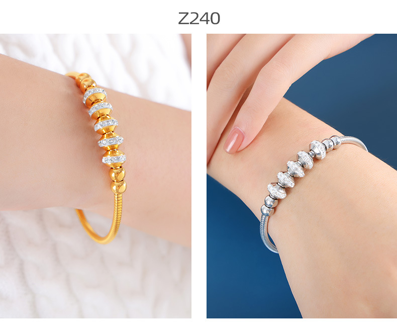 Pendant Bracelet Set Magnetic Attraction Titanium Steel Bangles_voghion.com