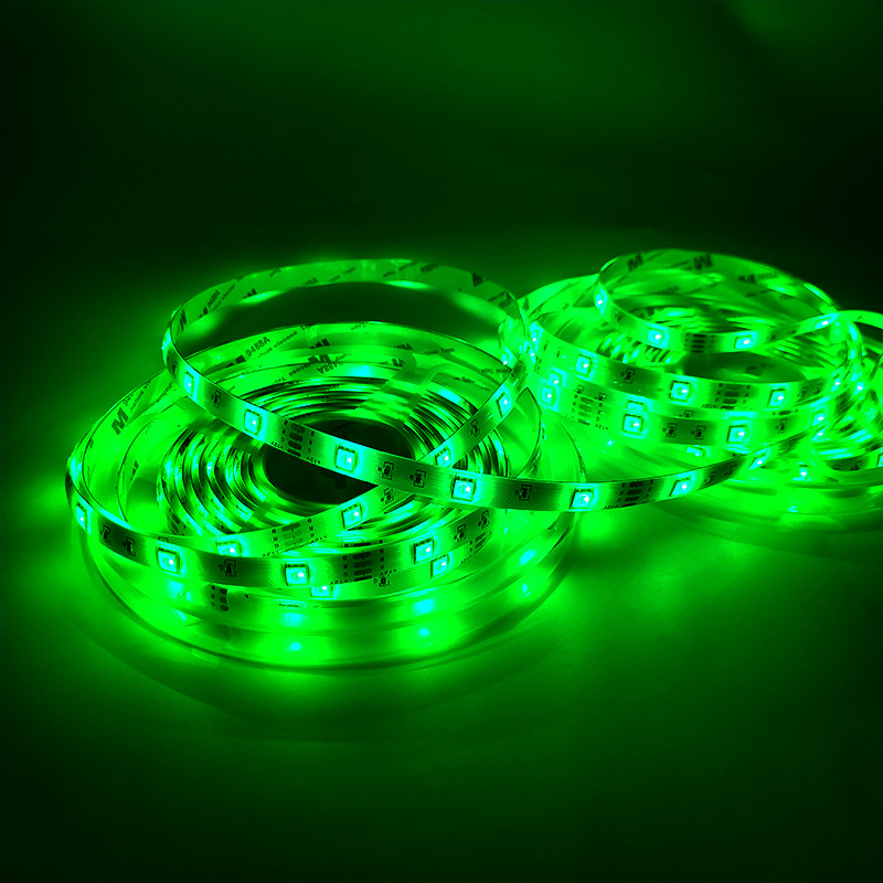 LED Işık Şeridi 5050 RGB Bluetooth Seti 24 Tuşlu Telefon Uygulaması 7 Renkli Yatak Odası Dekoratif Aydınlatma Şeridi
