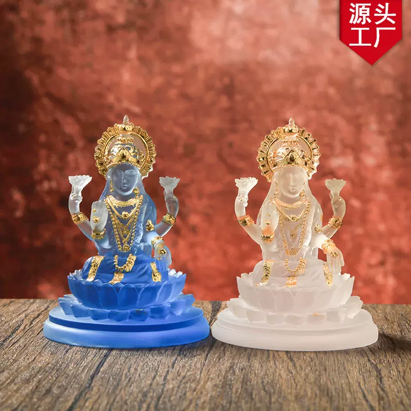 热销新品印度妙音天女神像东南佛佛像水琉璃仙女像树脂工艺品批发