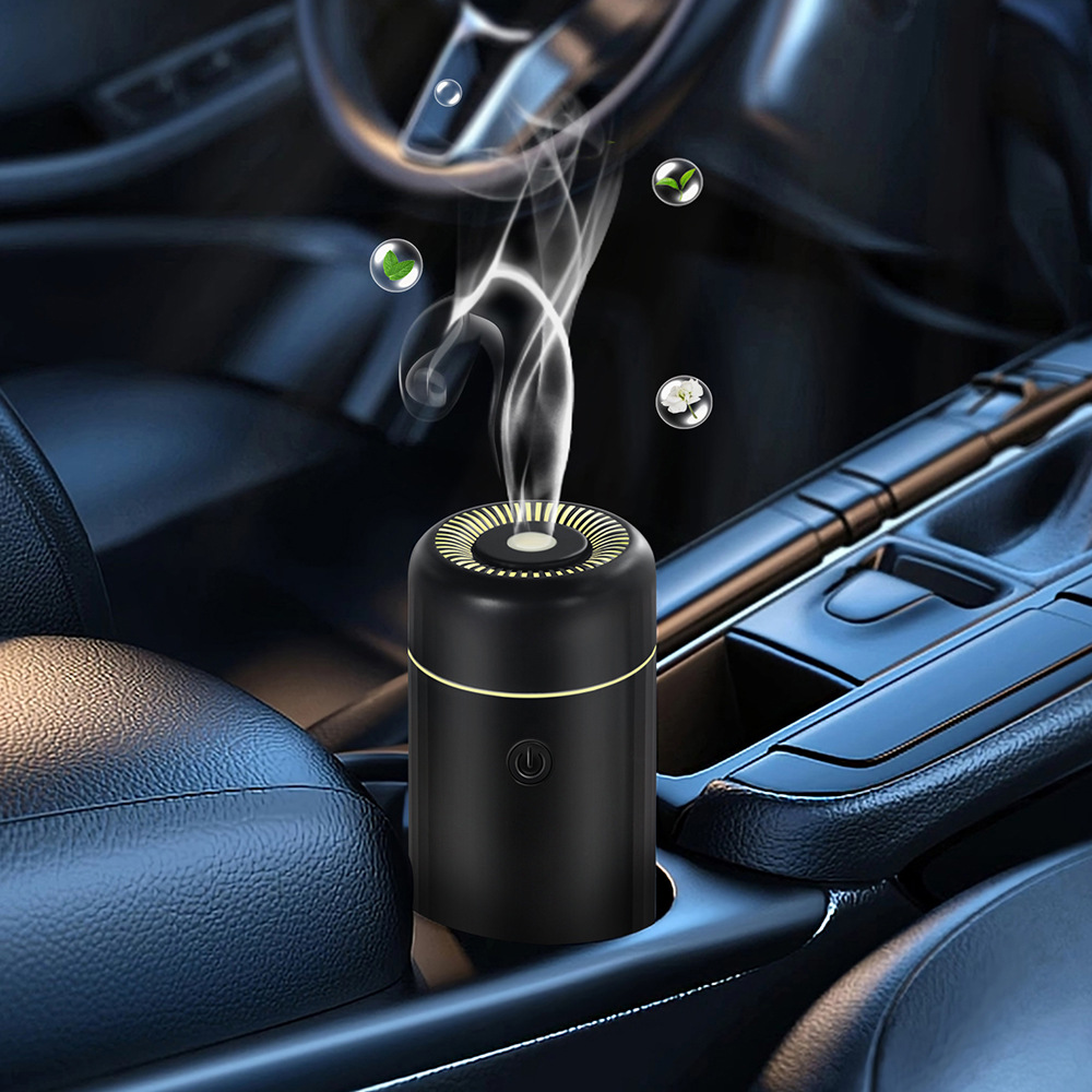Intelligent car aromatherapy humidifier 100ml mini colorful lights car humidifier water replenishment ultrasonic aromatherapy machine