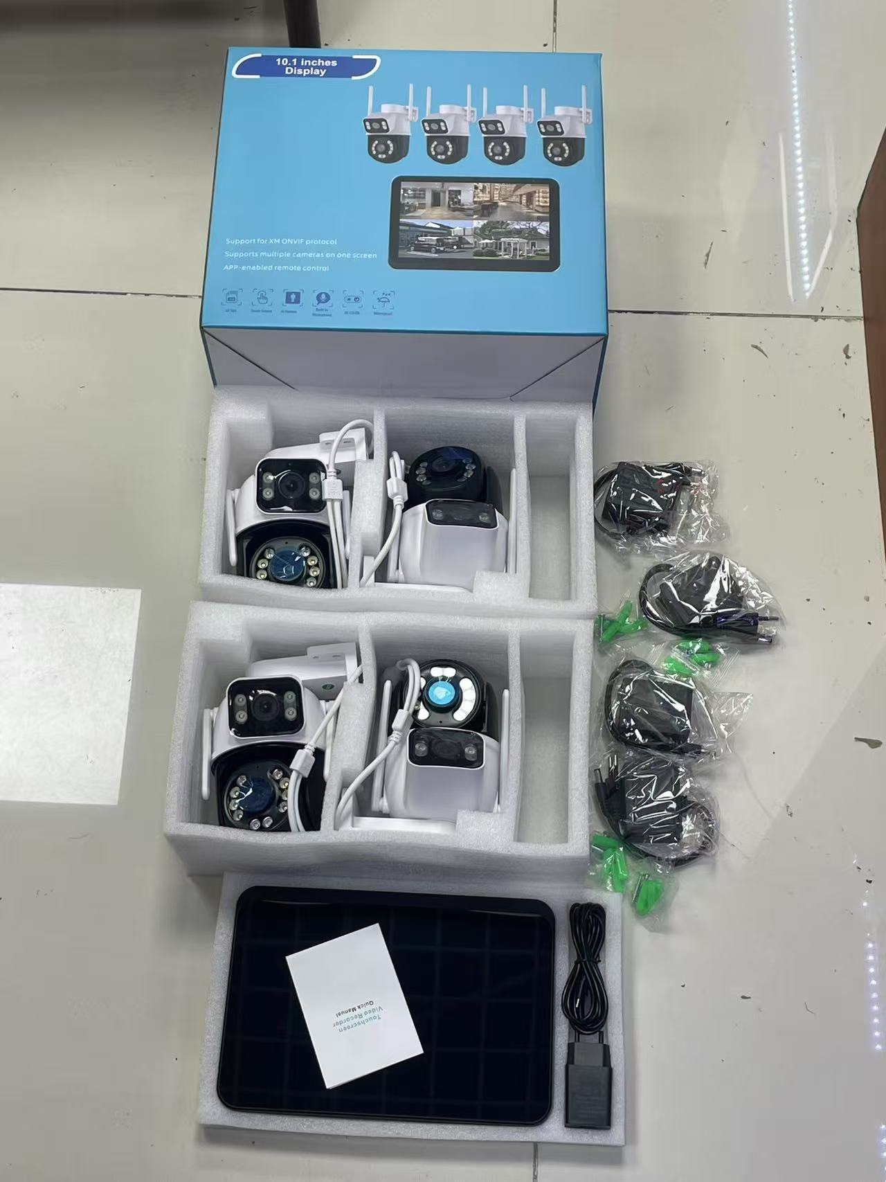 ICSEE 8MP WiFi NVR Seti Çift Lens PTZ IP Kamera 8CH Akıllı Ev Gece Görüşü